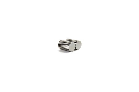 10 Adet 20x2 mm Yuvarlak Güçlü Neodyum Mıknatıs (Çap 20 mm Kalınlık 2 mm)