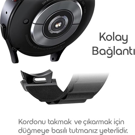 Yeni Nesil Bağlantı Alpine Loop 20mm Kordon Samsung ile Uyumlu Galaxy Watch 7/6/5/4 Serisi için Galaxy Watch 7 Kordon (40mm/44mm) Watch 6/4 Classic (47/43/42mm) Watch 5 Pro Uyumlu
