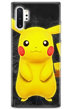 Samsung Galaxy Note 10 Plus uyumlu Pokemon 8 HQ Baskı Pastel Picachu