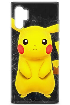 Samsung Galaxy Note 10 Plus uyumlu Pokemon 8 HQ Baskı Pastel Picachu