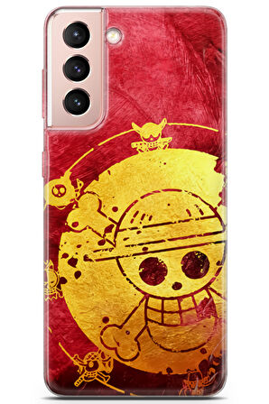Samsung Galaxy S21 uyumlu Manga 36 Lüks One Piece Logo