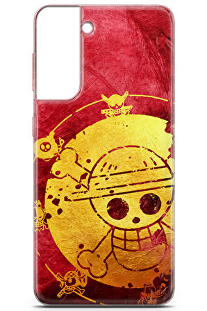 Samsung Galaxy S21 uyumlu Manga 36 Lüks One Piece Logo