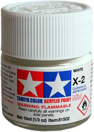 X-2 White Parlak Akrilik Boya (10 Ml)