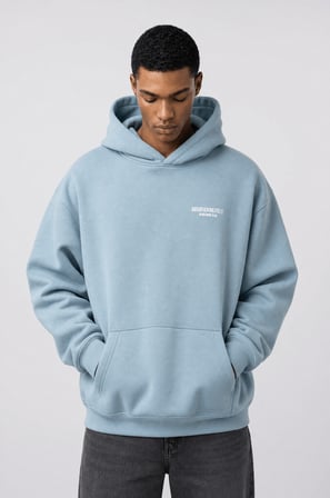 Erkek Absofuckinlutely Baskılı Oversize Hoodie Prada