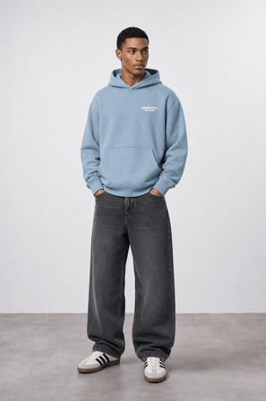 Erkek Absofuckinlutely Baskılı Oversize Hoodie Prada