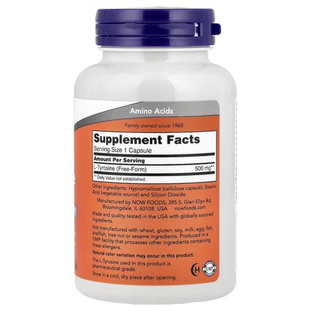 L-Tyrosine 500 mg 120 Capsules