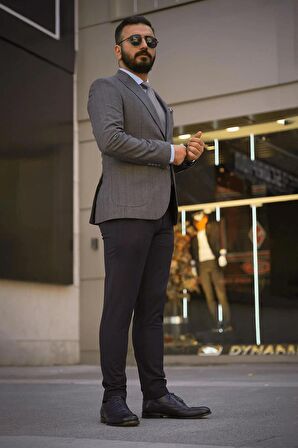 Guild Kassel Gri Ceket