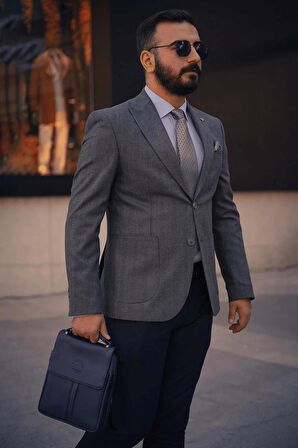 Guild Kassel Gri Ceket