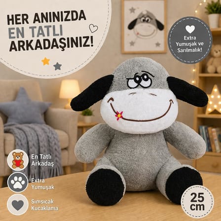Ofis Hediyesi Tavşan 20-25 cm Figürlü Pelüş Ayıcık, 20 cm Teddy Bear,Sevgiliye Hediye,Ayı Teddy,Peluş Ayıcık,Plush Toys, (eşek)