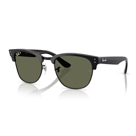 Ray-Ban RB 0504S 67839A 51 Clubmaster Reverse Polarize Unisex Kare Siyah Kemik Güneş Gözlüğü