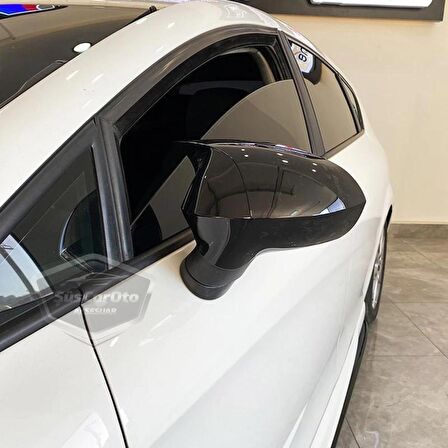 Seat Leon MK2 2009-2012 Batman Yarasa Ayna Kapağı Piano Black ABS Plastik