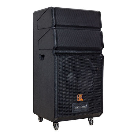 Shile SL-1612B İki El Mikrofonlu Kumandalı Usb+Sd+BT+FM Taşınabilir Hoparlör 