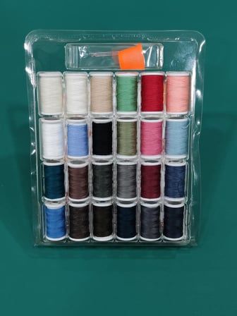 Dikiş Iplik Seti 24 Adt Dikiş Ipi Seti, 5 Adet Dikiş Iğnesi,Yüksük, Dikiş Nakış Kiti,