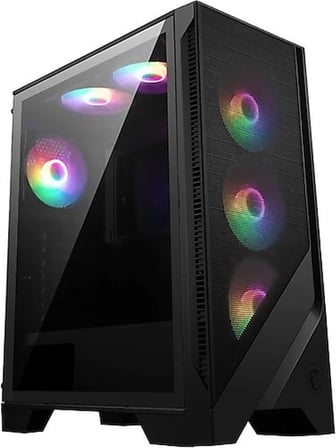 MSI MAG Forge 120A B65 650W 80+ Tempered Glass 6 x 120mm Dual-Ring Renkli Fan mATX Gaming Bilgisayar Kasası