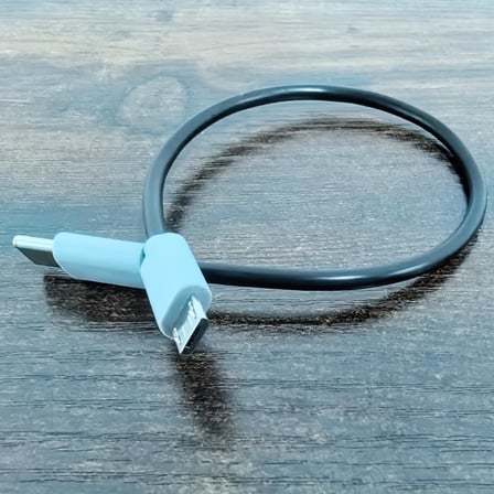Type-C to Mikro USB Kablosu, USB Tip C - Mikro B OTG Kablosu Erkek - Erkek Şarj Veri İletimi, 30 Santimetre Kablo (ZR796-30cm Kablo)