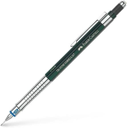 Vario Lüx Versatil Kalem, 0.7 mm Uç, Sertlik Ayarlı Metal Uç, Silgili, Ergonomik Tutuş, Yeşil