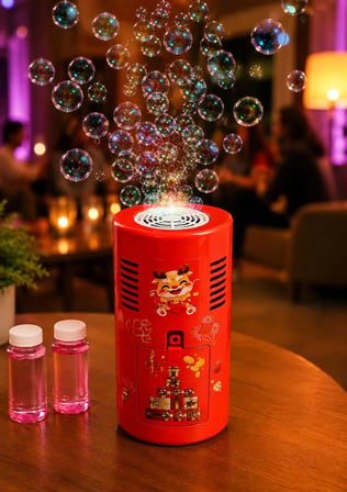 Müzikli Ve Işıklı Baloncuk Makinesi Pilli Bubble Makinesi +3 Yaş