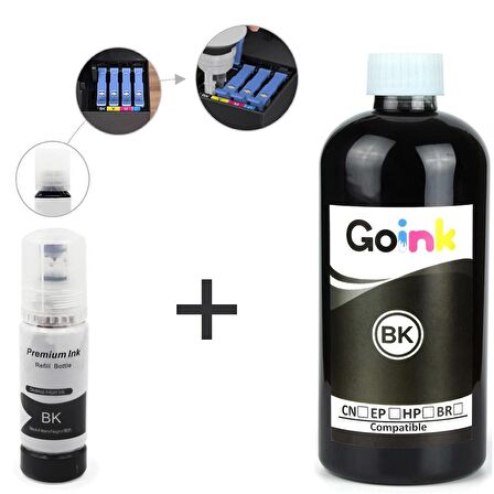 Goink Epson L11050 103 Mürekkep 500 ml Siyah +70 ml (Muadil)