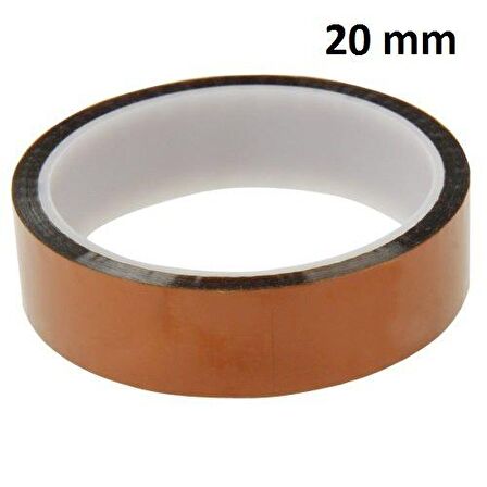 Polyimid (KAPTON) Yüksek Isı İzolasyon Bandı 20mm/33mt