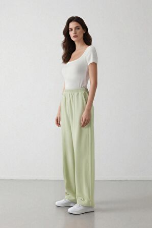 DeFacto Keten Karışımlı Basic Düz Harem Pantolon B7506AX24SPGN1156