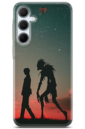 Samsung Galaxy A35 5G uyumlu Manga 15 UV Silikon Death Note Gece