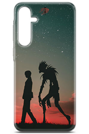 Samsung Galaxy A35 5G uyumlu Manga 15 UV Silikon Death Note Gece