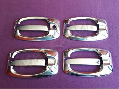WOC Chrome Citroen Jumper Krom Kapı Kolu 2006 Sonrası 4 Kapı 8 Parça Paslanmaz Çelik