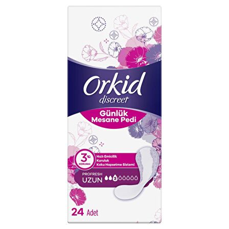 Orkid Discreet Profresh Günlük Mesane Pedi 3 Uzun