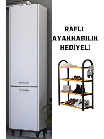 208 cm Kombi Dolabı Ayakkabılık Hediyeli