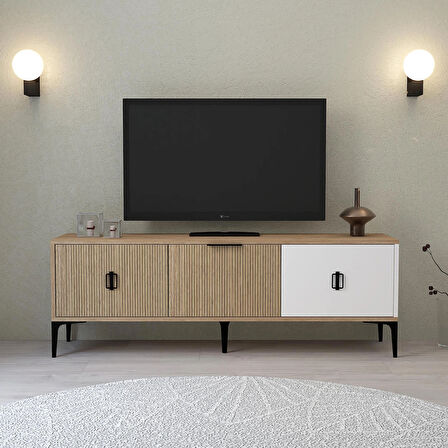 3502 Neva TV Ünitesi 150 Cm Sepet - Beyaz - Yunus