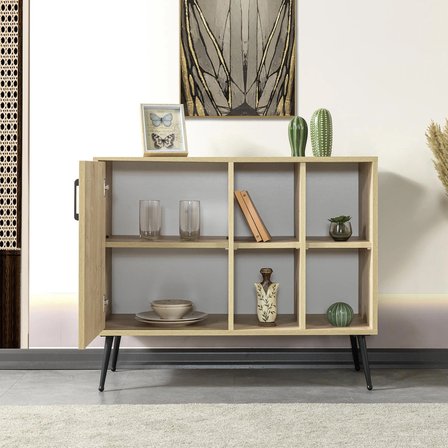 4108 Şile ( METAL AYAKLI METAL KULPLU) 100 Cm Konsol - Tv Ünitesi - Yemek Odası - Kahve Köşesi Safir