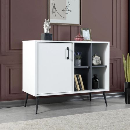 4112 Şile ( METAL AYAKLI METAL KULPLU ) 100 Cm Konsol - Tv Ünitesi - Yemek Odası - Kahve Köşesi