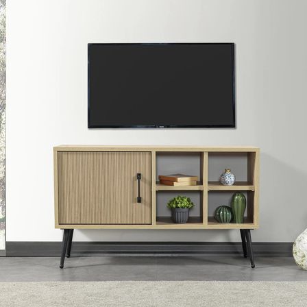 3110 Şile Metal Ayaklı Metal Kulplu 100 Cm Tv Ünitesi - Yunus Safir