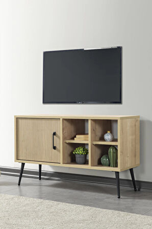 3110 Şile Metal Ayaklı Metal Kulplu 100 Cm Tv Ünitesi - Yunus Safir