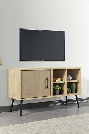 3110 Şile Metal Ayaklı Metal Kulplu 100 Cm Tv Ünitesi - Yunus Safir