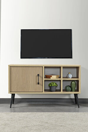 3110 Şile Metal Ayaklı Metal Kulplu 100 Cm Tv Ünitesi - Yunus Safir