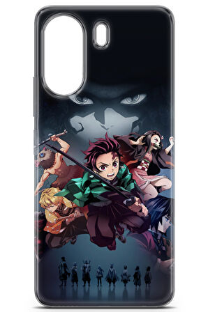 Xiaomi Redmi 13c uyumlu Anime 6 Koruma Kılıfı Demon Slayer II