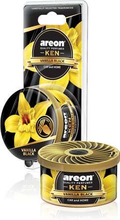 Areon Ken Blister Vanilla Black Araç Bardaklık Kokusu