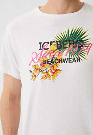 Iceberg ICE3MTS02 Flower T-Shirt Black