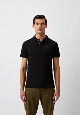 Iceberg ICE3MPL01 Triangle Polo T-Shirt Black