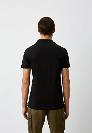 Iceberg ICE3MPL01 Triangle Polo T-Shirt Black