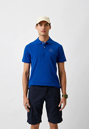 Iceberg ICE3MPL01 Triangle Polo T-Shirt Blue