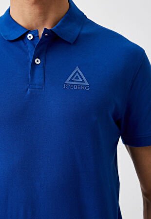 Iceberg ICE3MPL01 Triangle Polo T-Shirt Blue