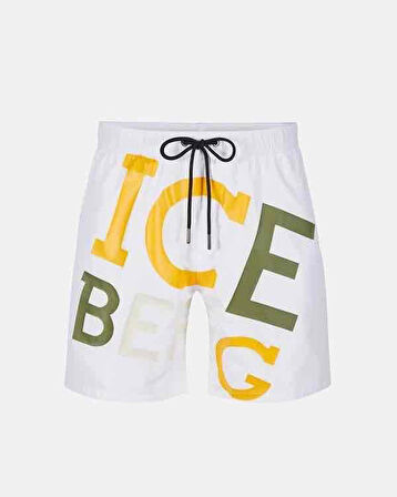 Iceberg ICE3MBM08 Palms Şort White
