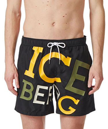 Iceberg ICE3MBM08 Palms Şort Black