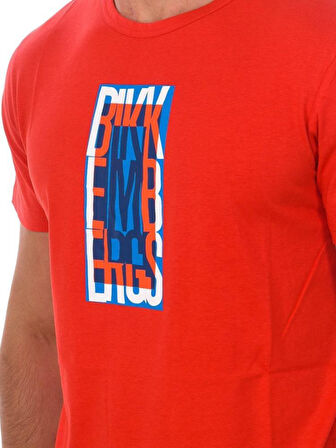 Bikkembergs BKK2MTS04 Half Logo T-Shirt Red