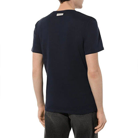 Bikkembergs BKK2MTS04 Half Logo T-Shirt Navy
