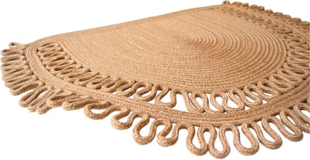 HANDWOVEN JÜT KAPI ÖNÜ KARŞILAMA PASPASI MODERİN TASARIM HASIR EL İŞİ ÇİFT TARAFLI PASPAS EV OFİS KARAVAN TEKNE İÇİN UYUMLU DÖRT MEVSİM DAYANIKLI (HASIR, 60 X 90 CM)