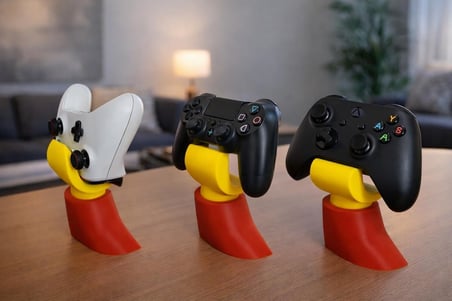 3Gen3D El Figürlü Gamepad Standı - Ps5 Ve Xbox Uyumlu Dekoratif Oyun Kolu Ve Kumanda Tutucu