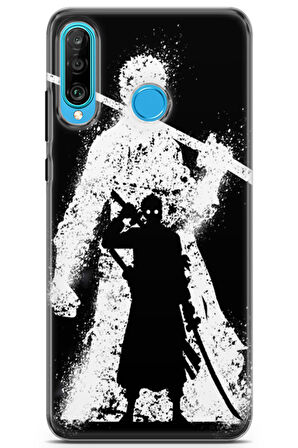Huawei P30 Lite uyumlu Manga 5 HD Tasarım Zoro One Piece